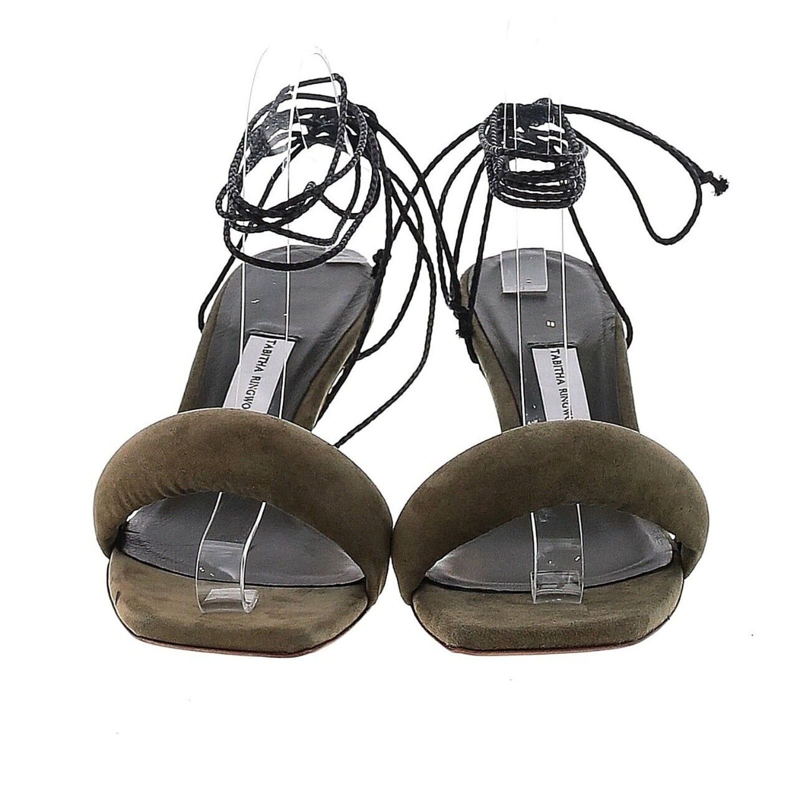 Other Tabitha Ringwood Green Suede Leather Puff Hearts Heels 9 Size US 9 / IT 39 - 2 Thumbnail