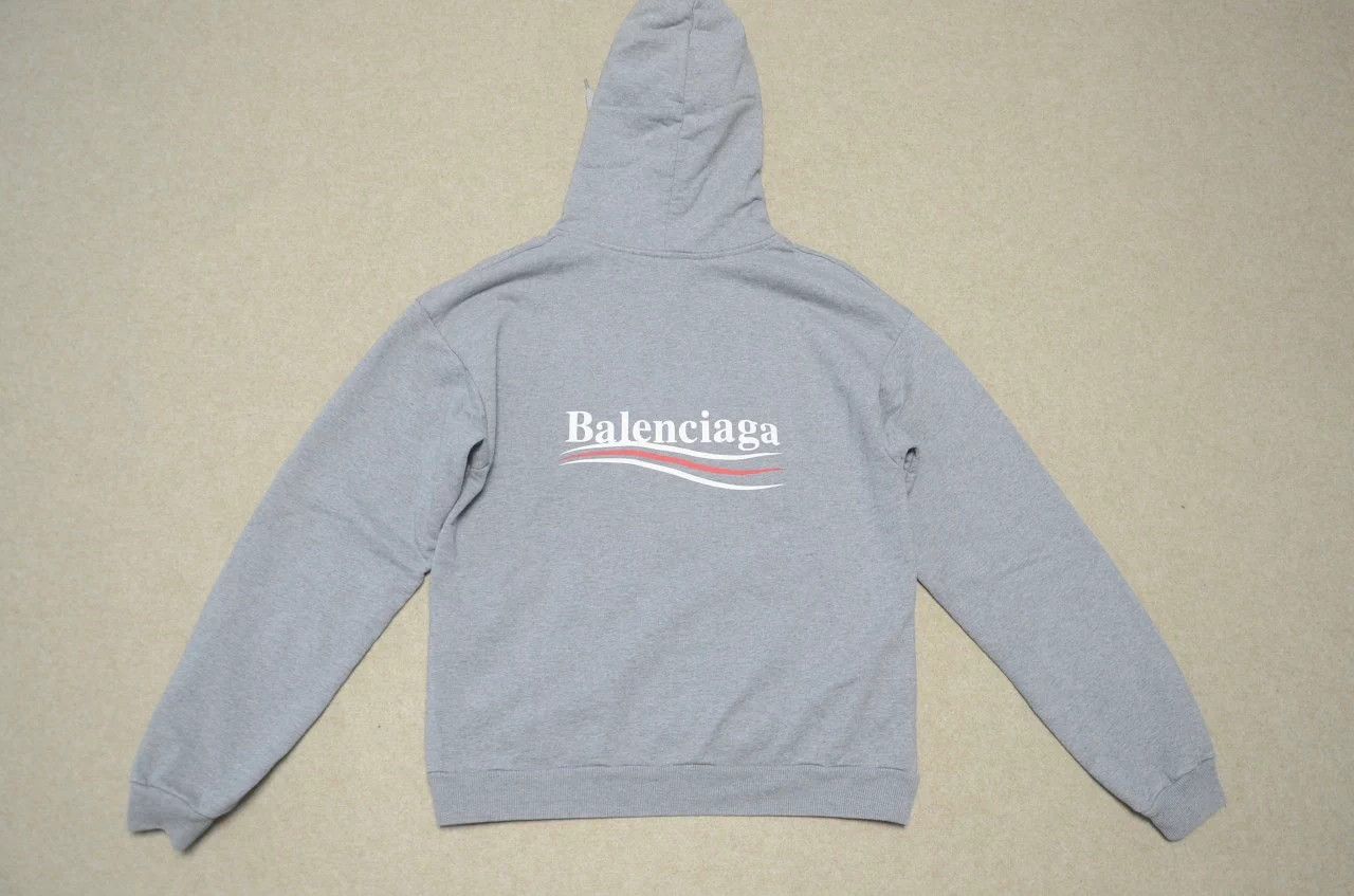 Balenciaga Balenciaga gray logo hoodie S like new Size US S / EU 44-46 / 1 - 6 Thumbnail