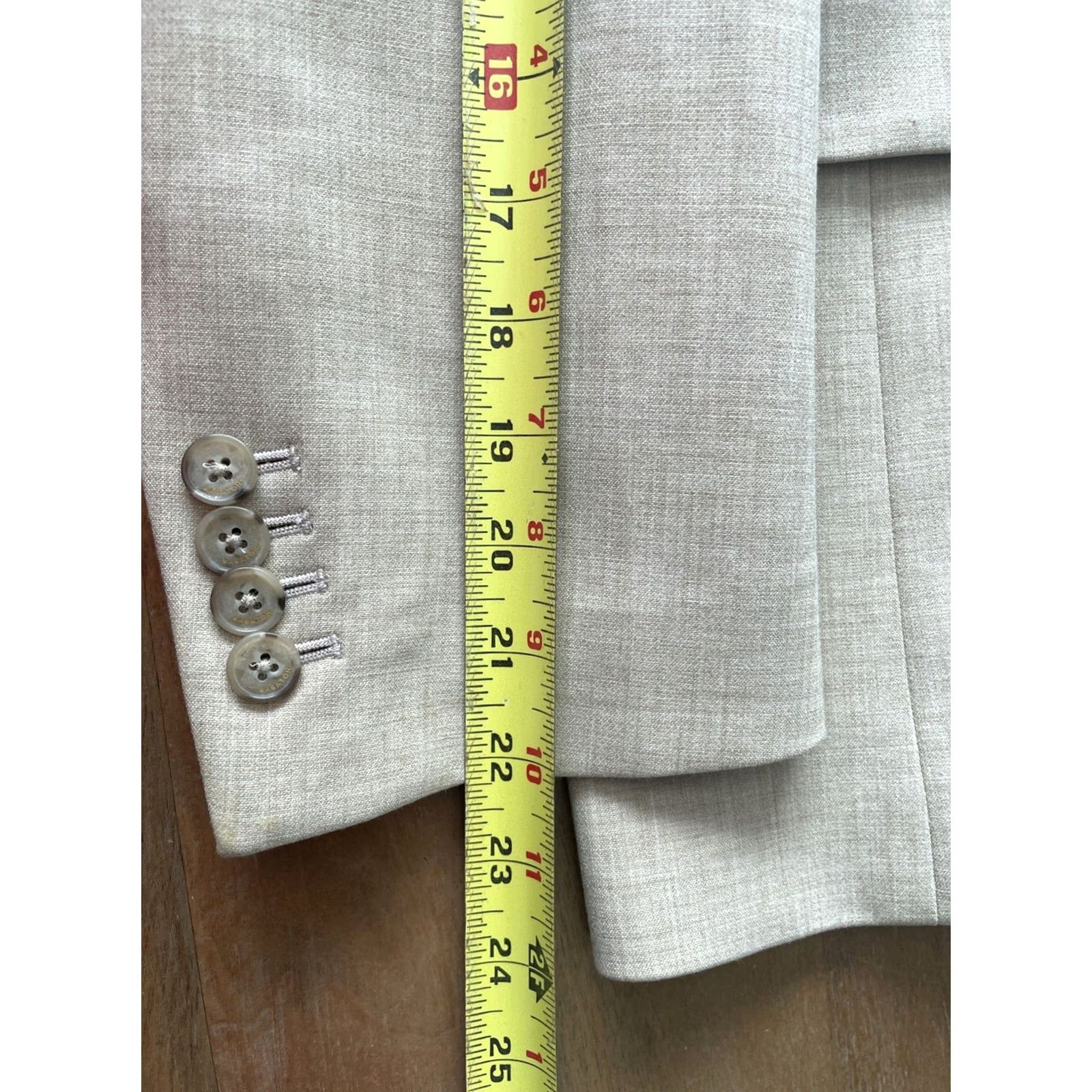 Vintage Babaton Blazer Womens Size 1 Beige Sport Jacket Office Career Aritzia Jacket Single-Breasted Notch Lapel Mens No Size XS / US 0-2 / IT 36-38 - 7 Thumbnail