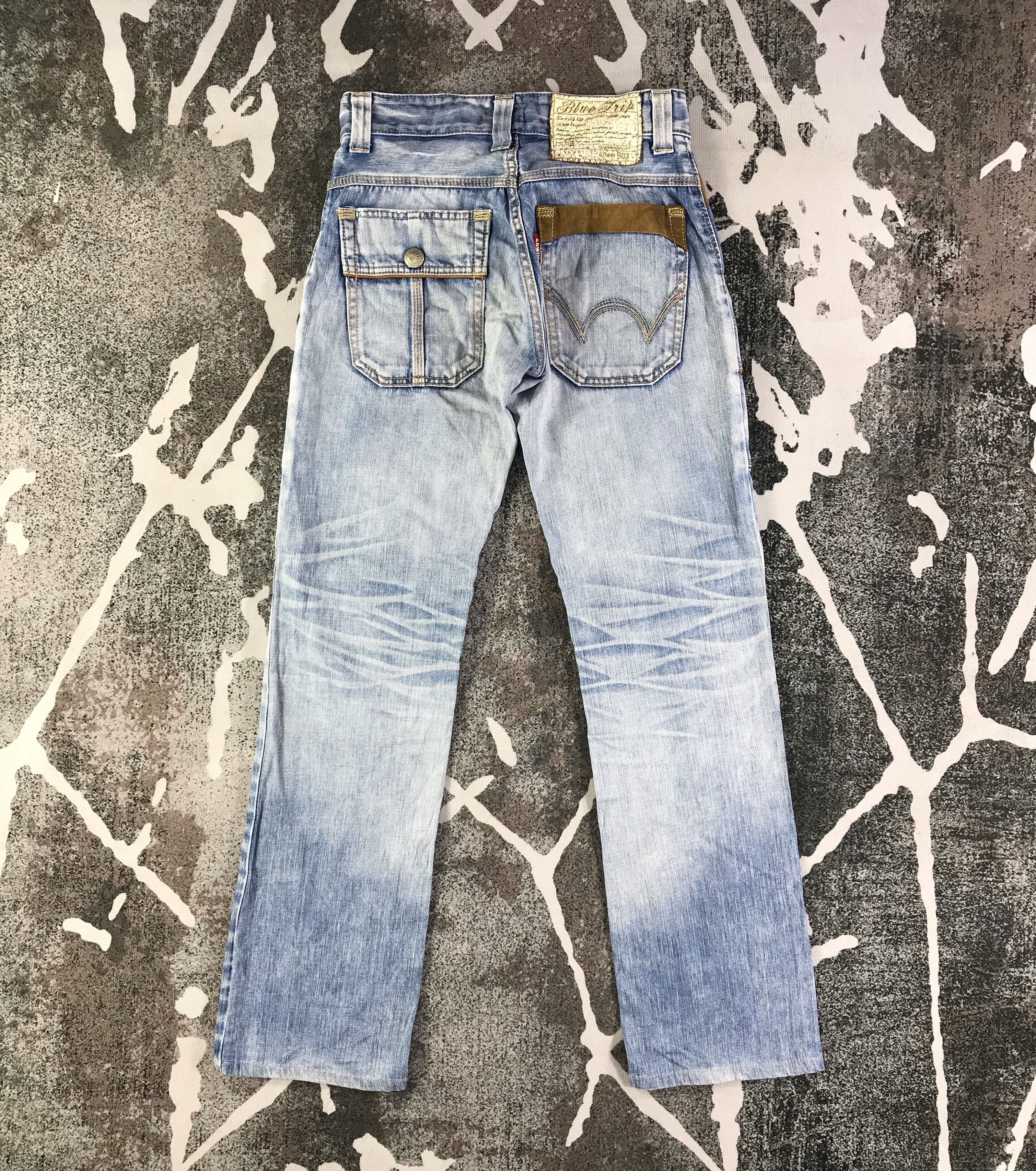 Edwin Edwin Blue Trip Cargo Jeans Multi Pocket Denim KJ1800 Size 28" / US 6 / IT 42 - 2 Thumbnail