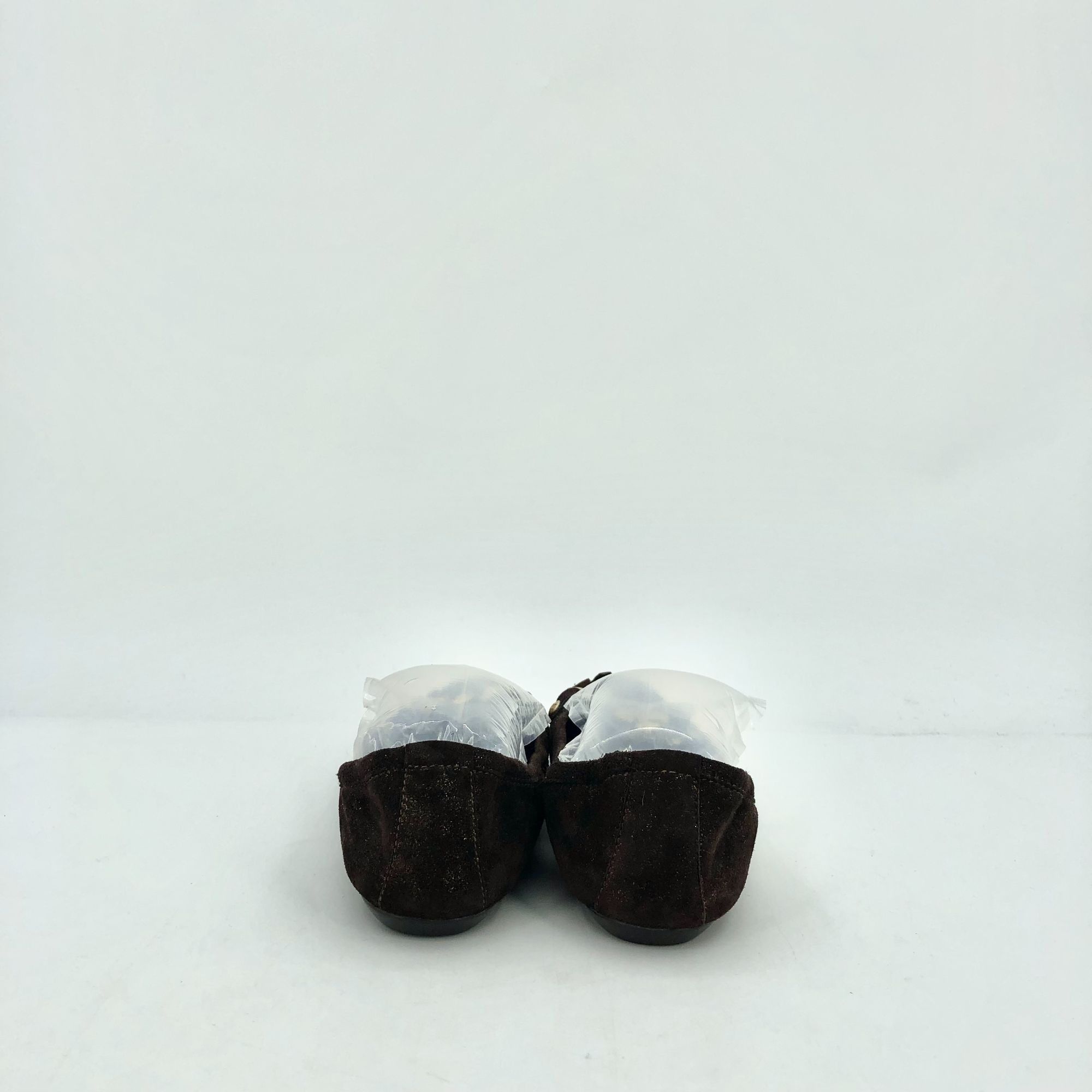 Louis Vuitton Louis Vuitton Dark Brown Suede Chain Round-Toe Casual Flats Size US 4.5 / IT 34.5 - 6 Thumbnail