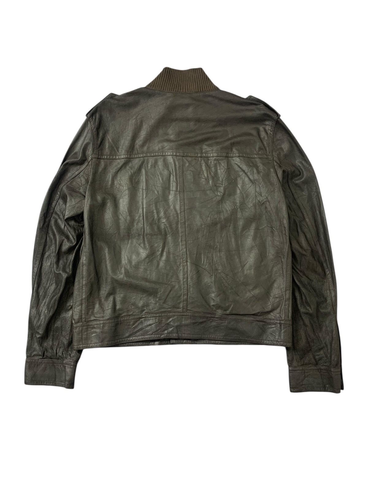 Prada Vintage PRADA Leather Biker Jacket Size US M / EU 48-50 / 2 - 3 Thumbnail