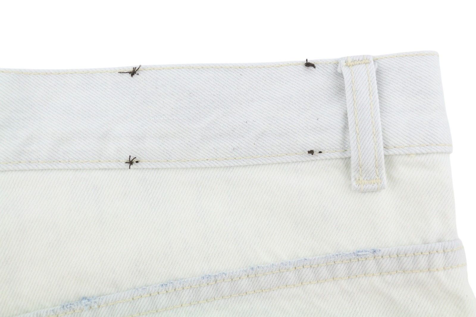 Calvin Klein W29/L32 White Faded Relaxed Straight Denim 87839 Size 29" - 7 Thumbnail