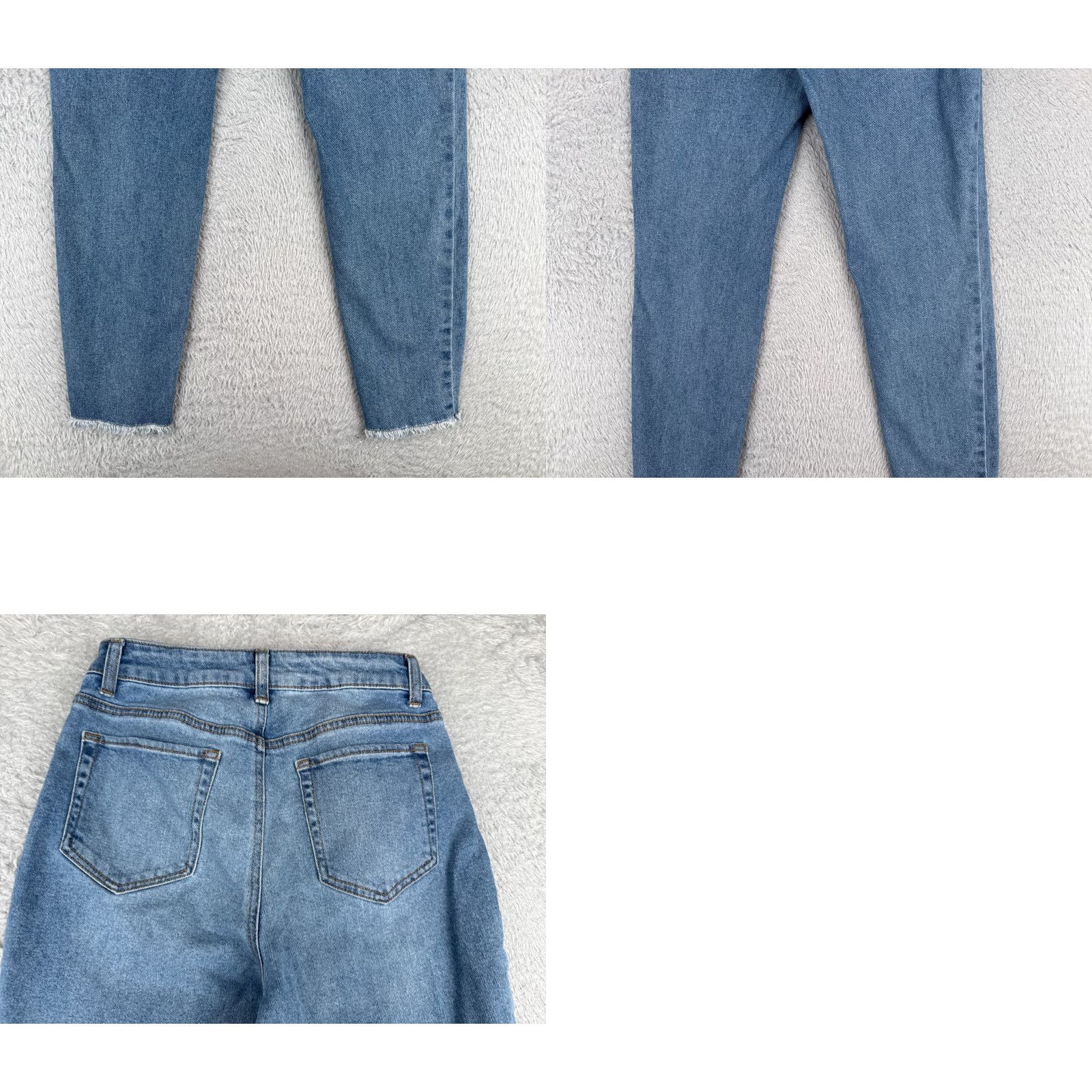 Vintage Tinseltown Jeans Juniors 5 Blue Denim Tapered High Rise 25x27 Cotton Blend Womens Casual American 90s Jeans Size 27" / US 4 / IT 40 - 10 Thumbnail