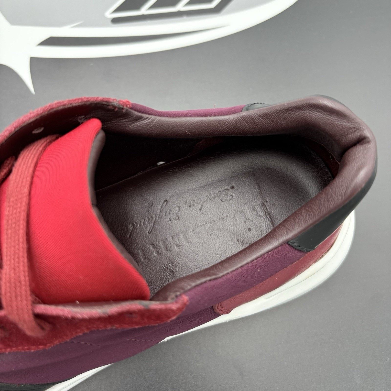 Burberry Burberry Regis Sneaker ' Red Black ' | GREAT CONDITION! Size US 10.5 / EU 43-44 - 12 Thumbnail