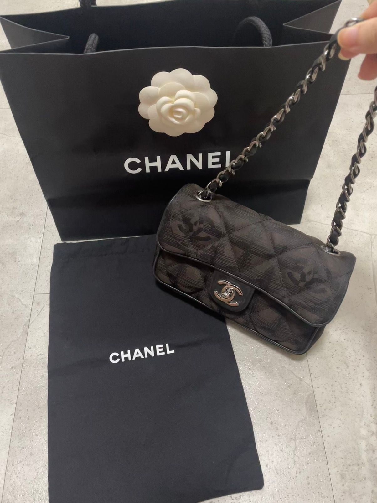 Vintage Chanel travel line nylon mini flap bag vintage Size ONE SIZE - 16 Thumbnail