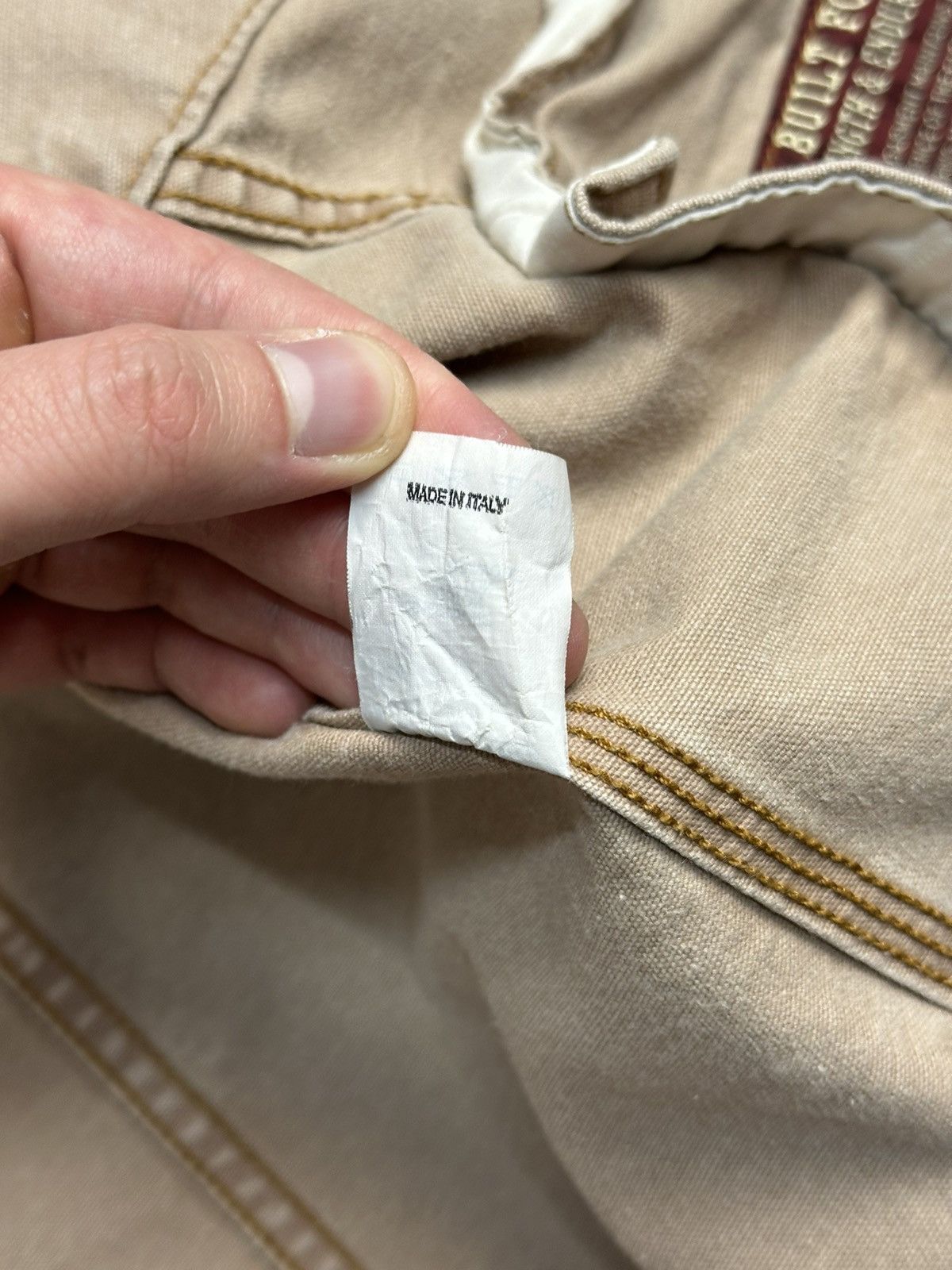 Vintage Vintage Marlboro Boxy Denim Jacket Beige Distressed Rare Size US XL / EU 56 / 4 - 19 Thumbnail