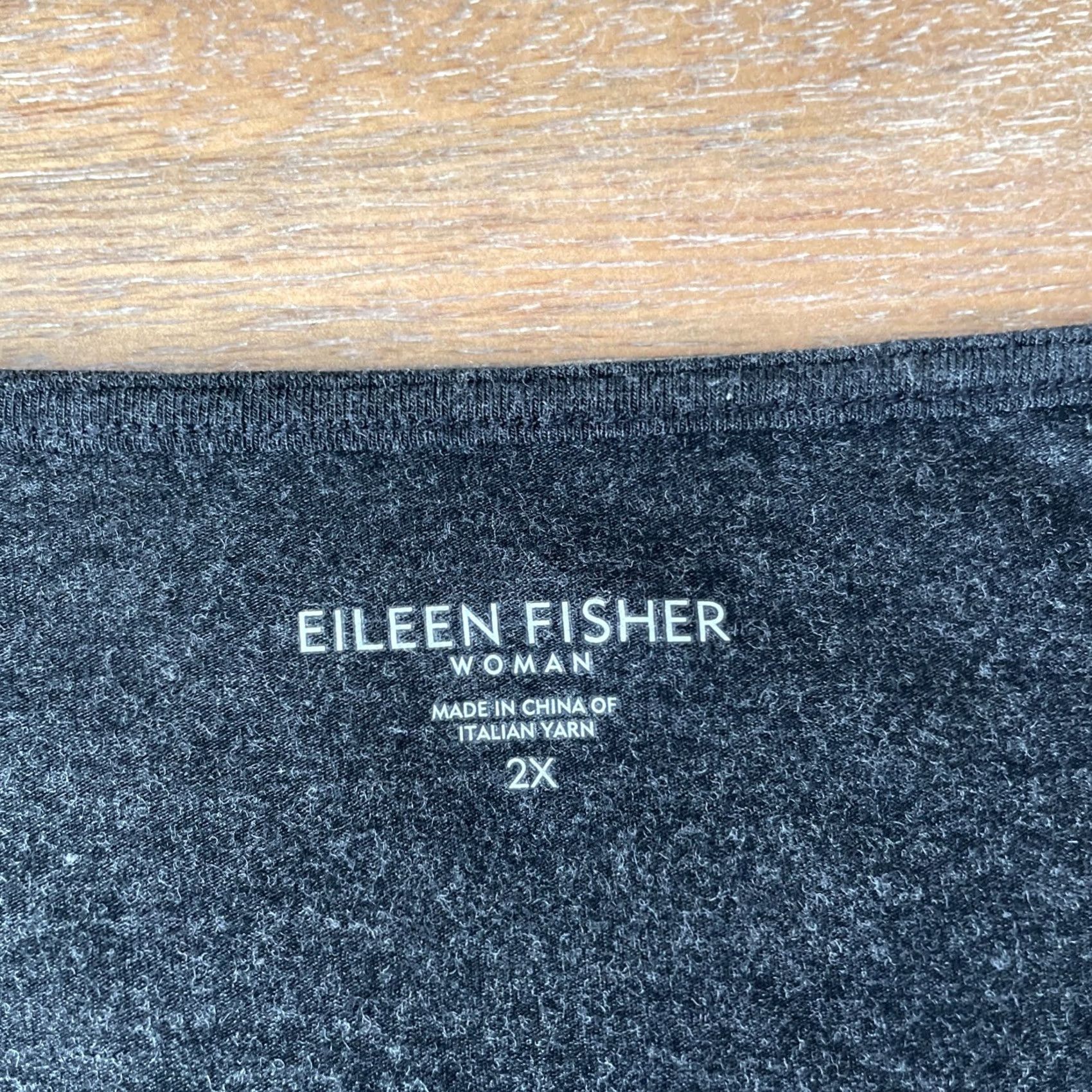 Eileen Fisher Eileen Fisher Beaded Drape Neck Tunic Longsleeve Womens 2XL Gray Pullover Cardigan/Sweater Size XXL / US 16-18 / IT 52-54 - 3 Thumbnail