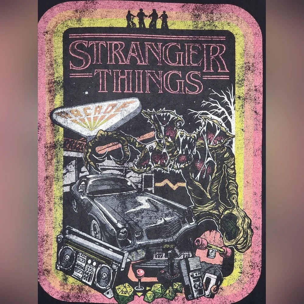 Other Stranger Things Iconic Series Black Neon Tee Cult Shirt Size US S / EU 44-46 / 1 - 2 Thumbnail
