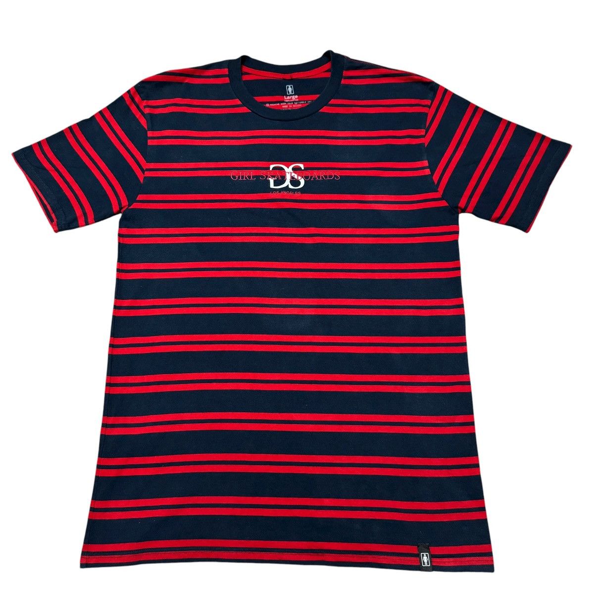 Girl Skateboards Vintage Girl Skateboards Striped Shirt Red Blue Size US L / EU 52-54 / 3 - 1 Thumbnail
