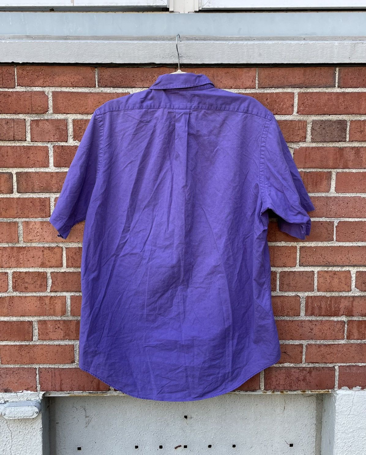 Polo Ralph Lauren VTG Polo Ralph Lauren Crest Mens Purple Short Sleeve Size US L / EU 52-54 / 3 - 6 Thumbnail