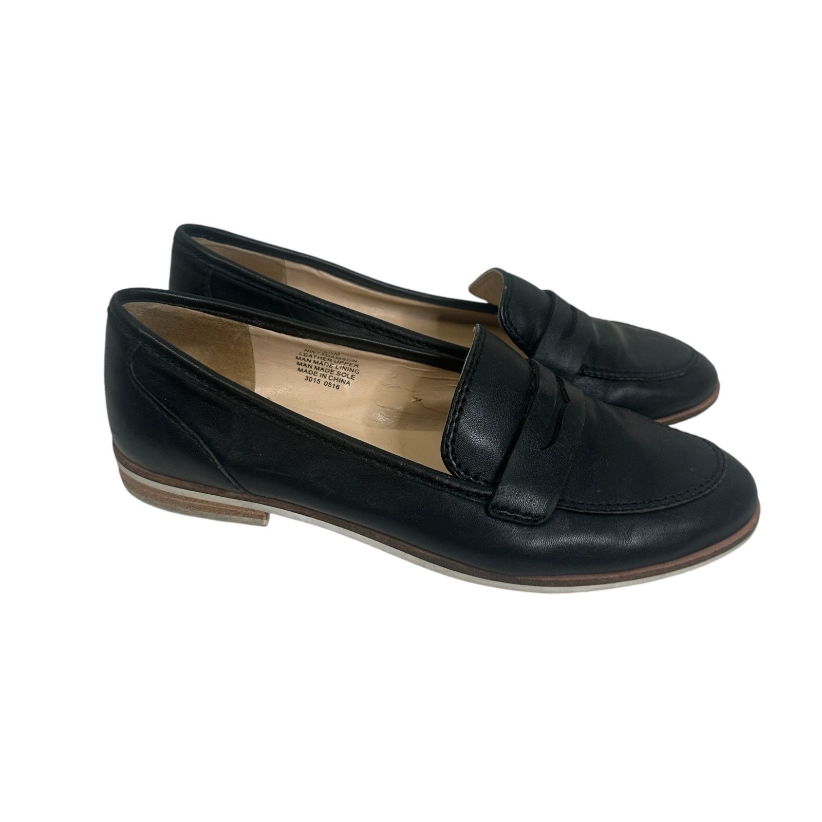 Nine West Nine West BLack Leather Slip On Dress Shoe LOafer 6.5 Size US 6.5 / IT 36.5 - 3 Thumbnail
