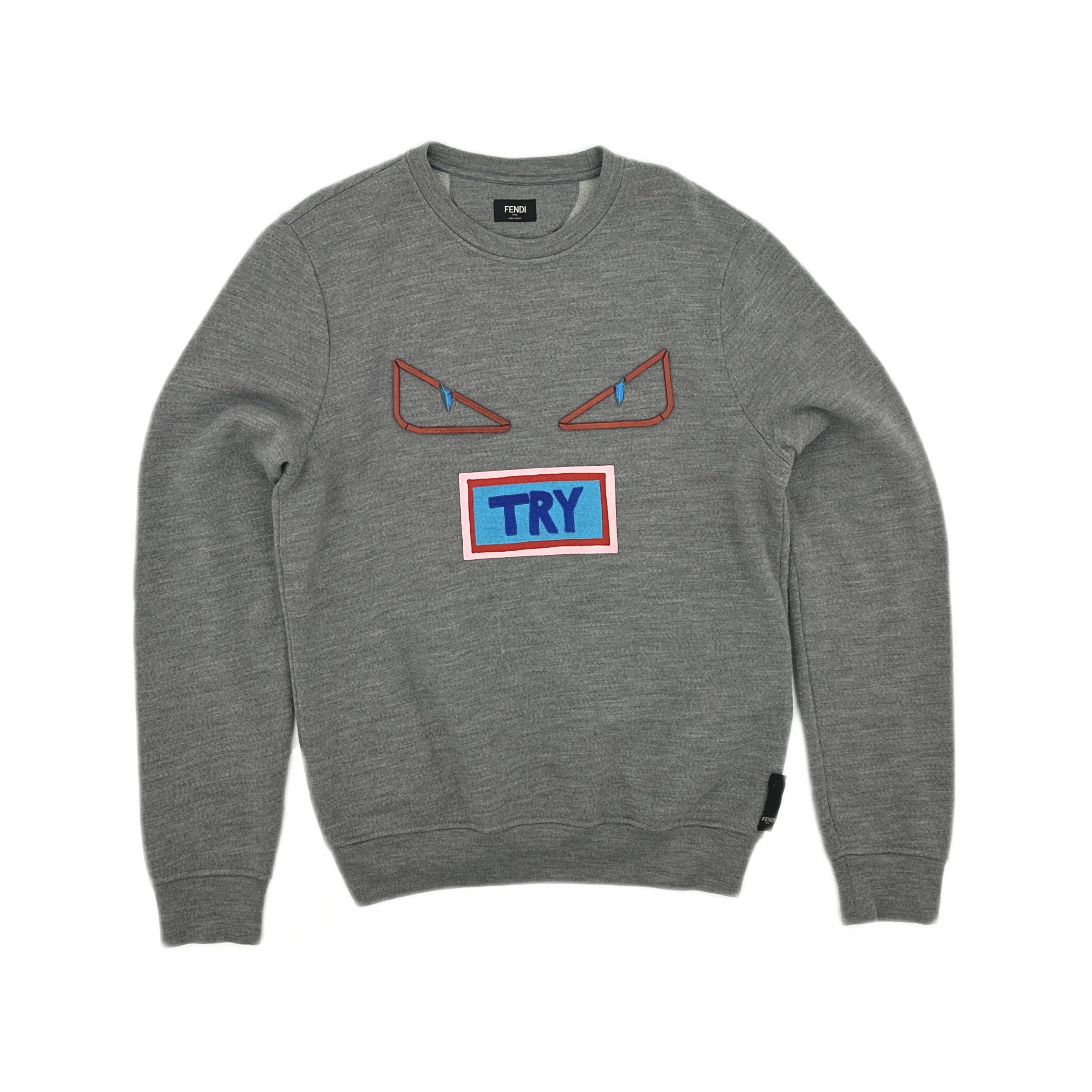 Fendi Fendi Monster Eyes Try Patch Sweatshirt Size S Size US S / EU 44-46 / 1 - 1 Thumbnail
