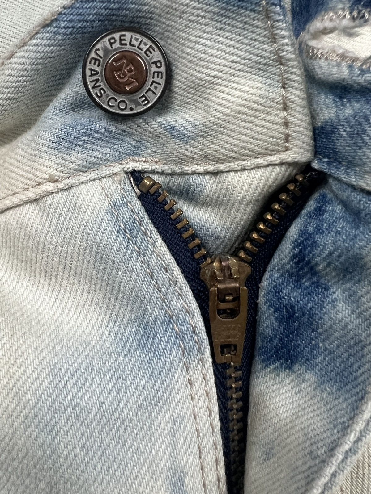 Marc Buchanan 1990 Pelle Pelle Marc Buchanan Acid Wash Tapered Jeans Size US 34 / EU 50 - 10 Thumbnail