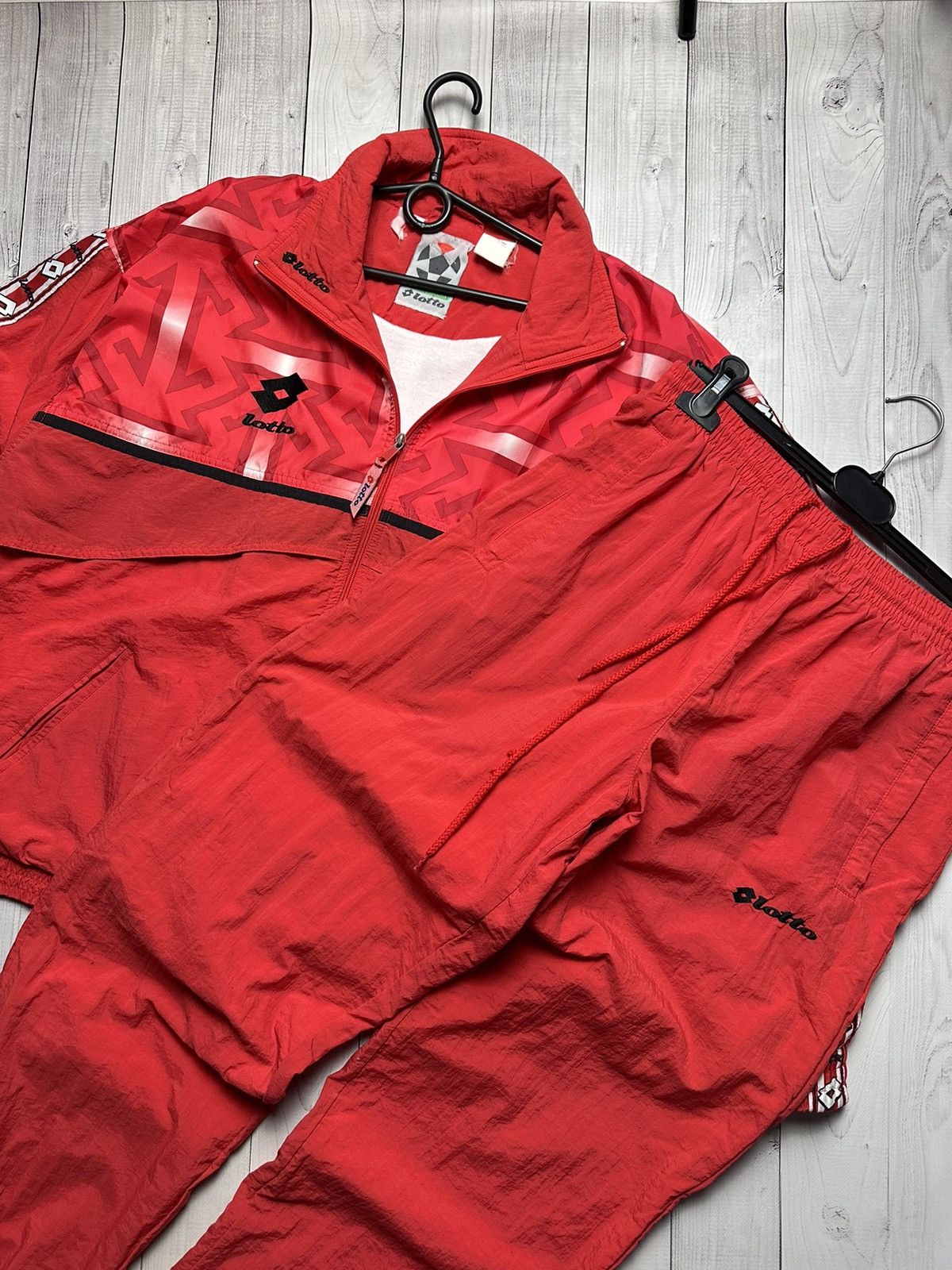Lotto Sport × Vintage Vintage Lotto tracksuit AC Milan red rare size L Size US L / EU 52-54 / 3 - 7 Thumbnail