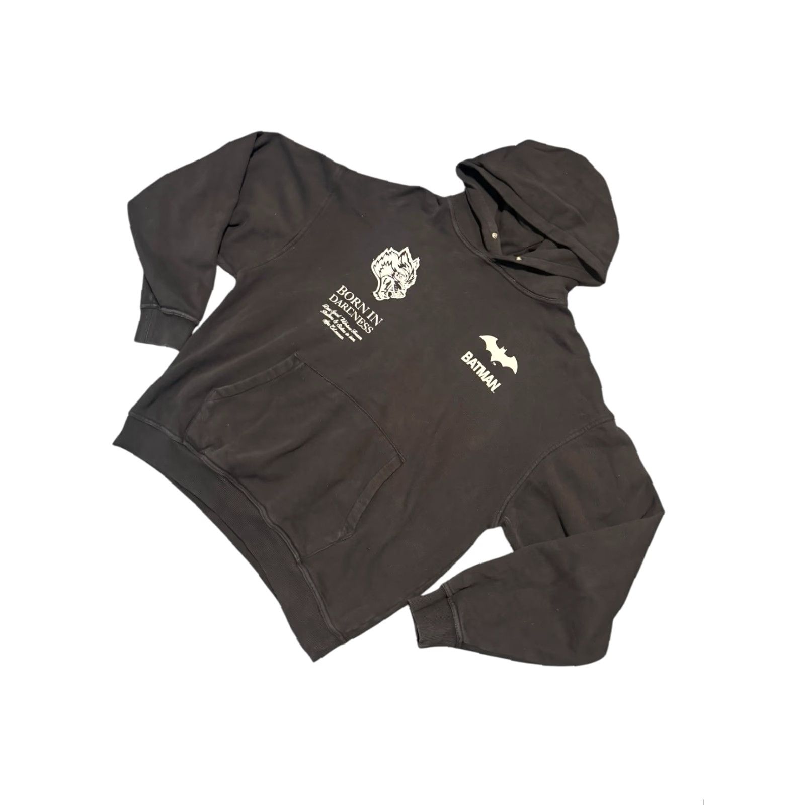 Darc Sport Darc Sport Batman Hoodie Sweatshirt M Adults Black Graphic Print Hooded Pockets Pullover DC Comics Size US M / EU 48-50 / 2 - 4 Thumbnail