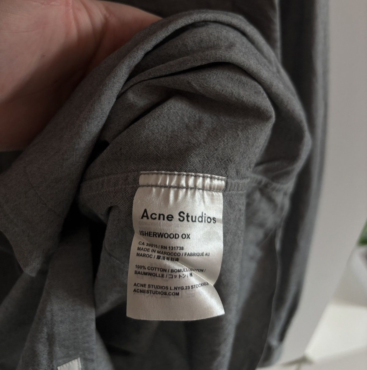 Acne Studios Acne Studios Button Up Shirts Isherwood OX Size US L / EU 52-54 / 3 - 5 Thumbnail