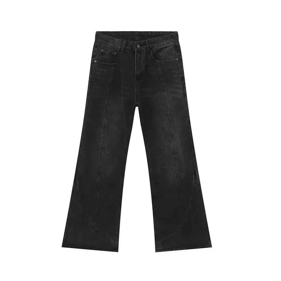 Japanese Brand Retro loose casual micro flared jeans Size US 30 / EU 46 - 4 Thumbnail