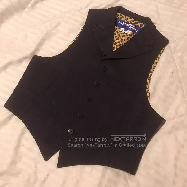Comme des Garcons Comme Des Garcons Slim Fit Blazer Vest, S Size Size S / US 4 / IT 40 - 1 Thumbnail