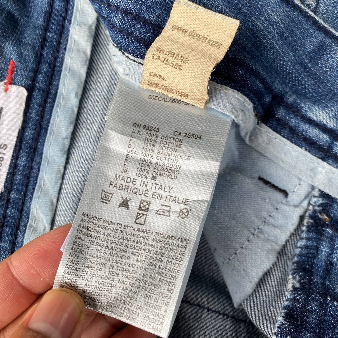 Diesel DIESEL THANAZ 008TS WASH DISTRESSED DENIM ITALY Size US 29 - 2 Thumbnail