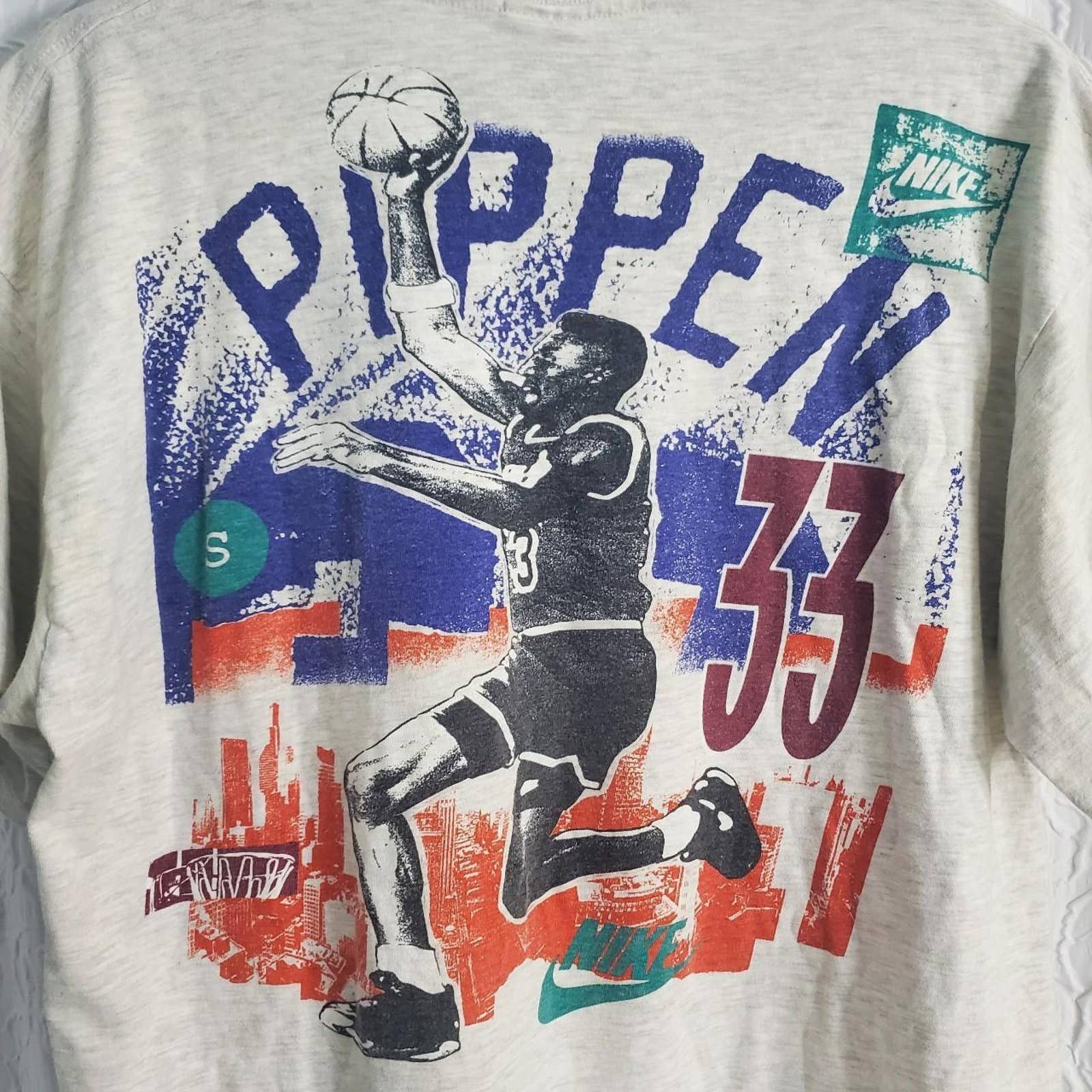 Vintage 90s XL Nike Scottie Pippen Bulls Player T Shirt