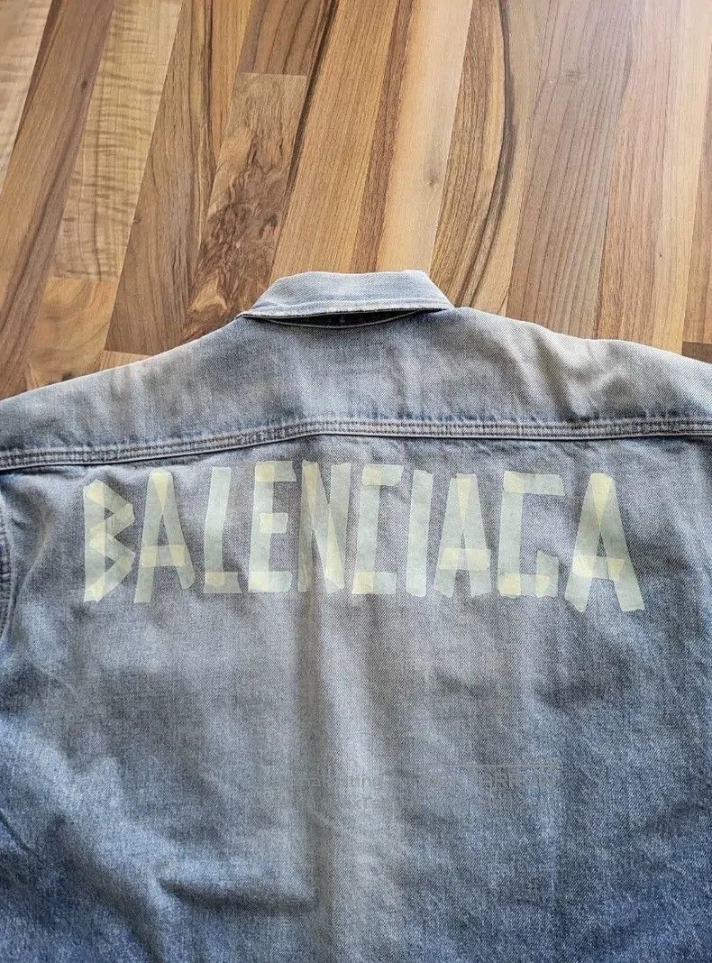 Balenciaga Balenciaga Tape denim work shorts shirt jacket Size US M / EU 48-50 / 2 - 2 Thumbnail
