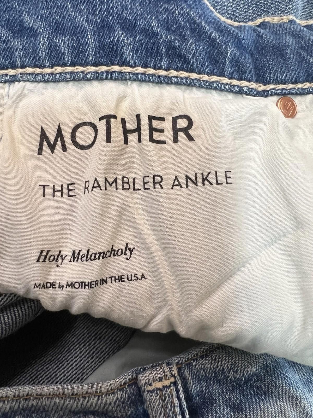 Indian Motorcycle MOTHER Superior The Rambler Ankle Distressed Jeans Size 28 Size 28" / US 6 / IT 42 - 11 Thumbnail