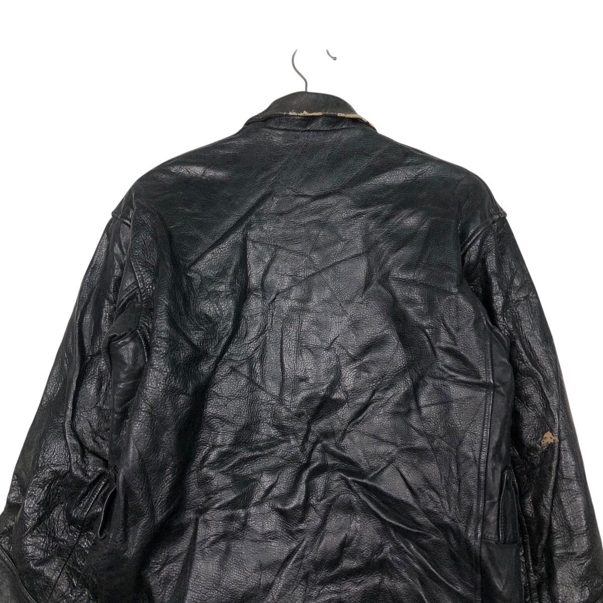 Vintage 📌Vintage Leather Jacket Blanket King City Issey Miyake Size US M / EU 48-50 / 2 - 10 Thumbnail