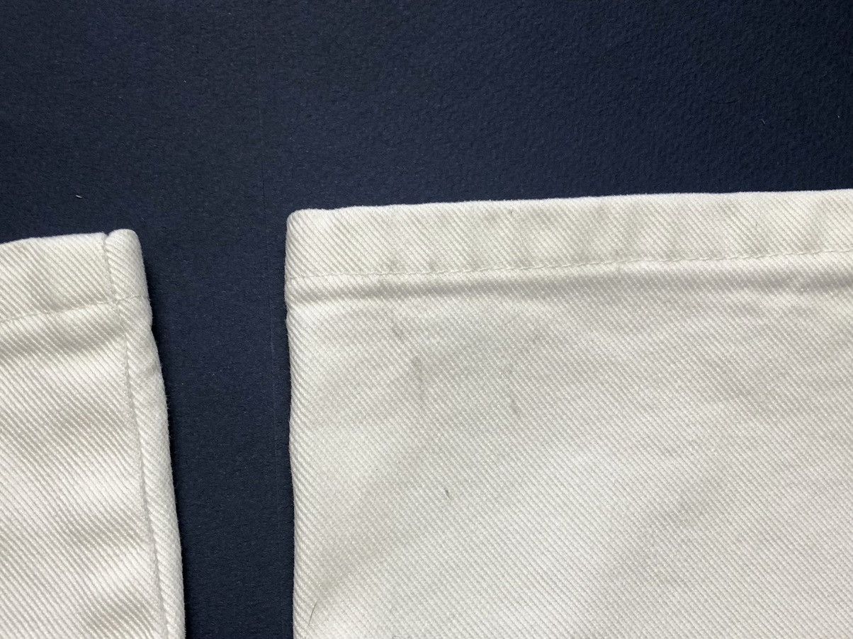 Jil Sander SS11 Jil Sander by Raf Simons white cotton denim pants Size US 32 / EU 48 - 9 Thumbnail