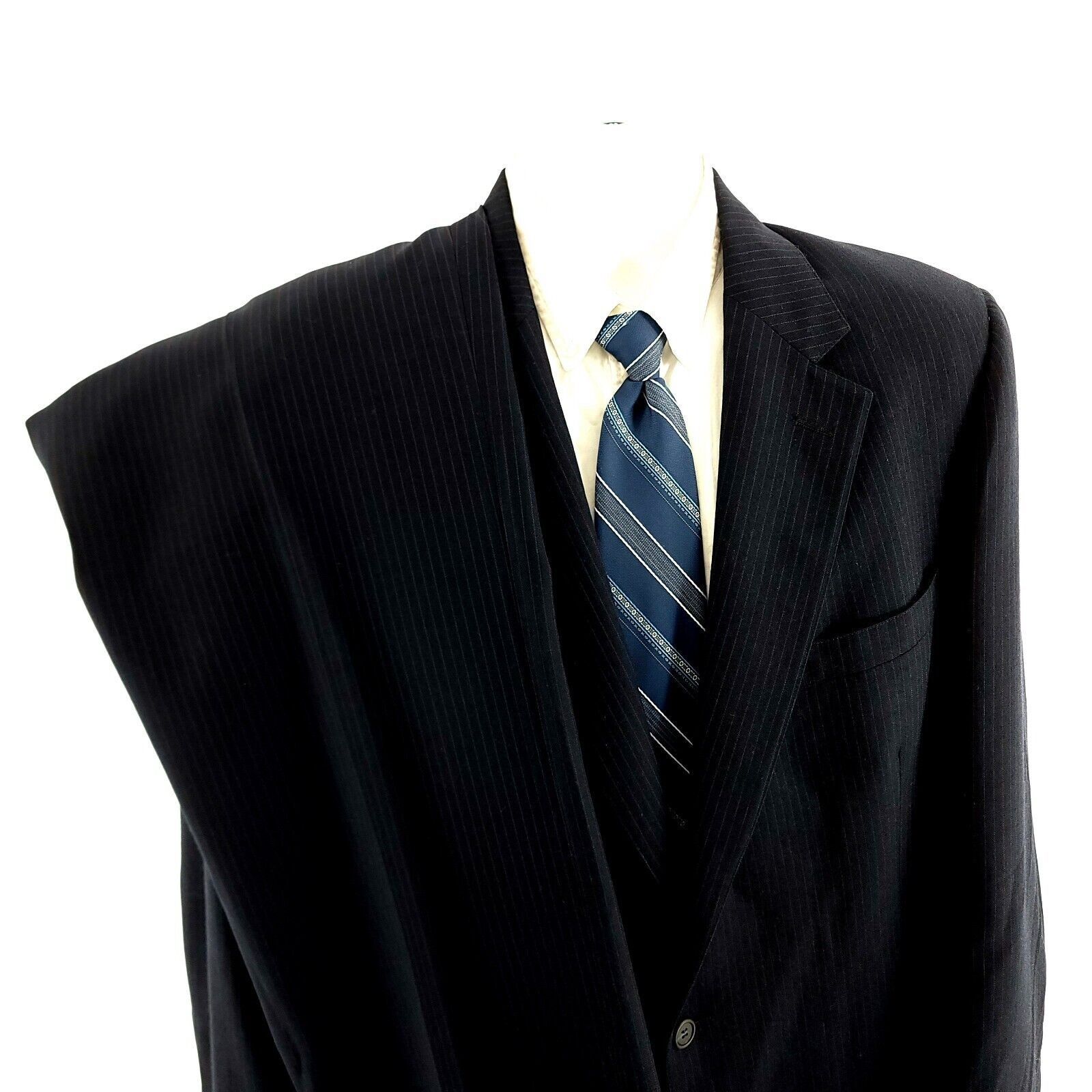Vintage Cricketeer Blue Wool W/ Blue Red Striped 2 Button 2 Piece Su Size 42L - 1 Thumbnail