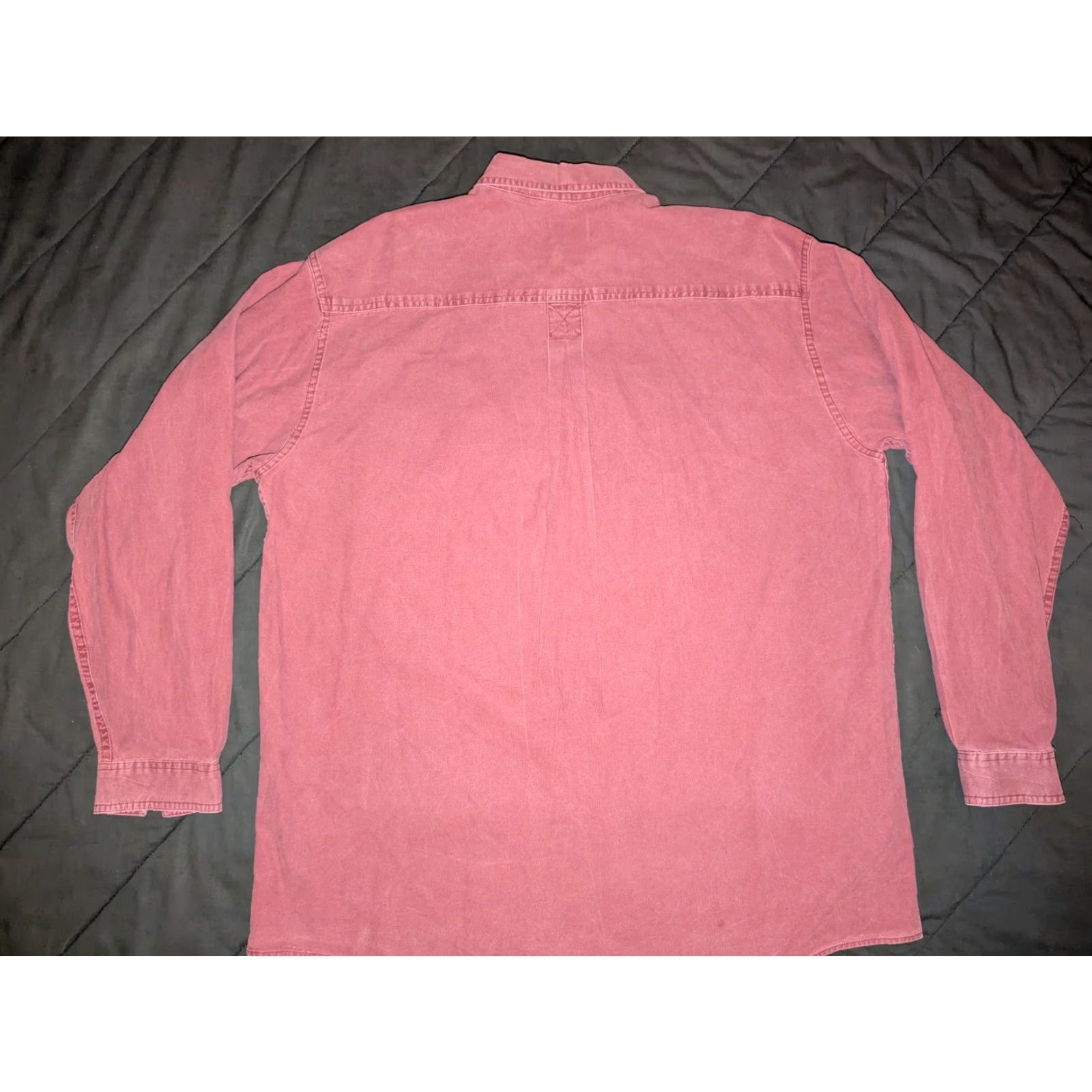 Vintage VINTAGE L.L. Bean Shirt Mens 17 Tall Red Cotton Flannel Button-Up Shirt Long Sleeve Heavyweight Pockets Workwear Casual Outdoor USA - Mens Size US XL / EU 56 / 4 - 6 Thumbnail