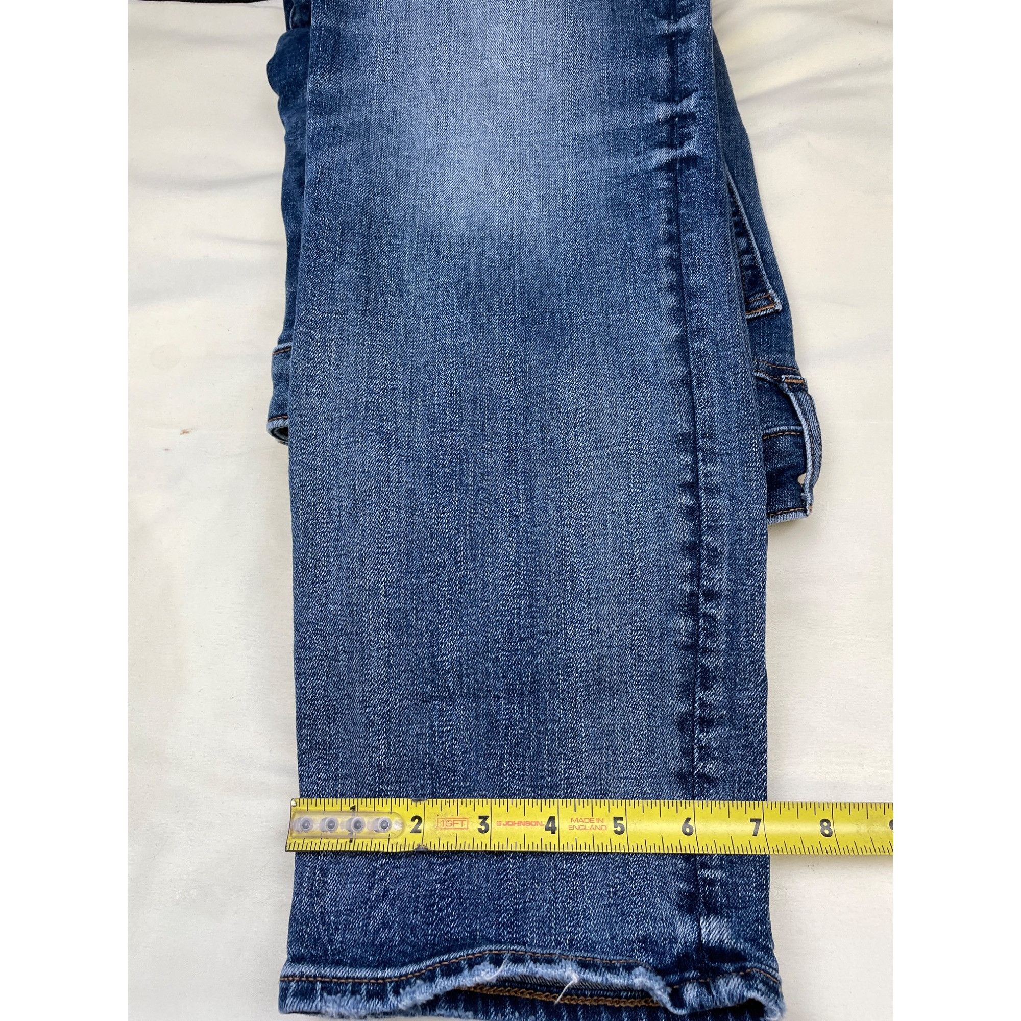 Express Express Mens Blue wash Jeans Slim fit Stretch Size 32 x 30 S Size US 32 / EU 48 - 7 Thumbnail