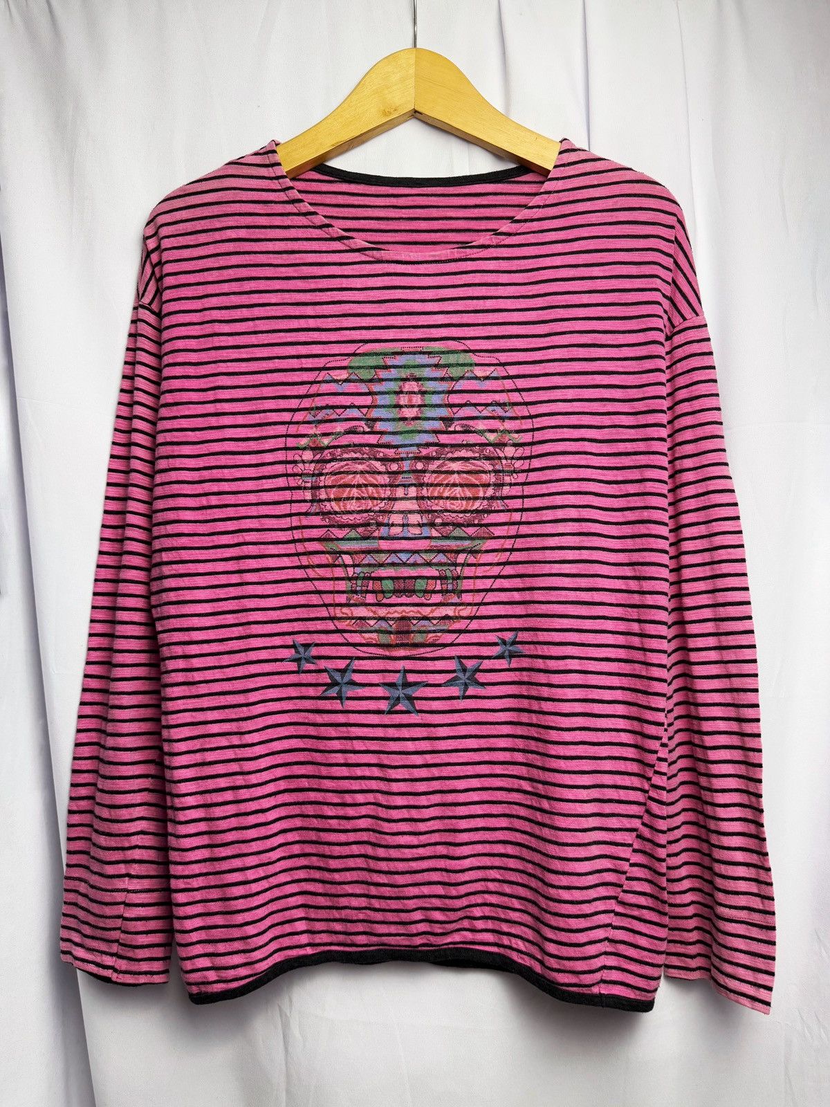 Hysteric Glamour × If Six Was Nine × Japanese Brand Japanese Skulls Stripe Long Sleeve ifsix style Size US M / EU 48-50 / 2 - 1 Thumbnail