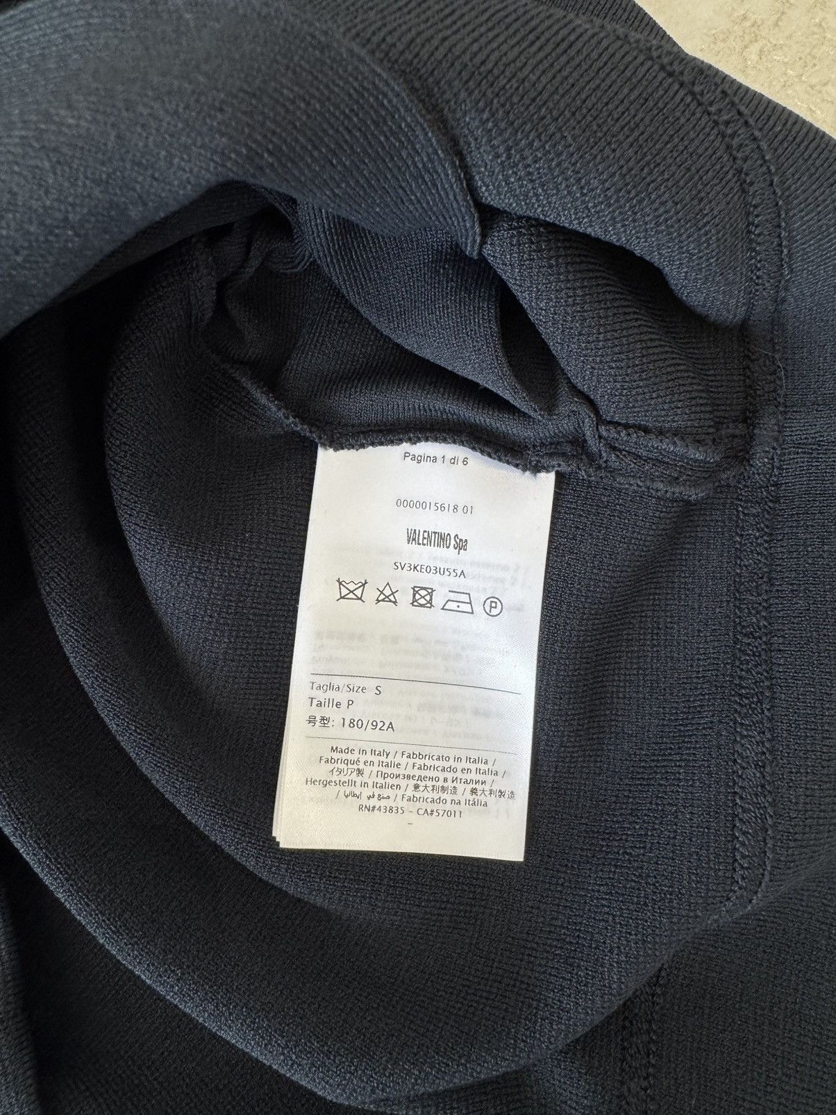 Valentino Valentino Garavani Navy Zip Sweatshirt Size US S / EU 44-46 / 1 - 7 Thumbnail