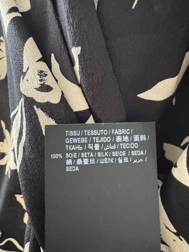 Saint Laurent Paris Saint Laurent Silk Floral Short Sleeve Shirt- Size US XL / EU 56 / 4 - 5 Thumbnail