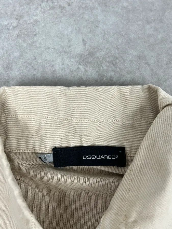 Dsquared2 AW2007 Dsquared2 Beige Dog Longsleeve Polo Size US S / EU 44-46 / 1 - 7 Thumbnail