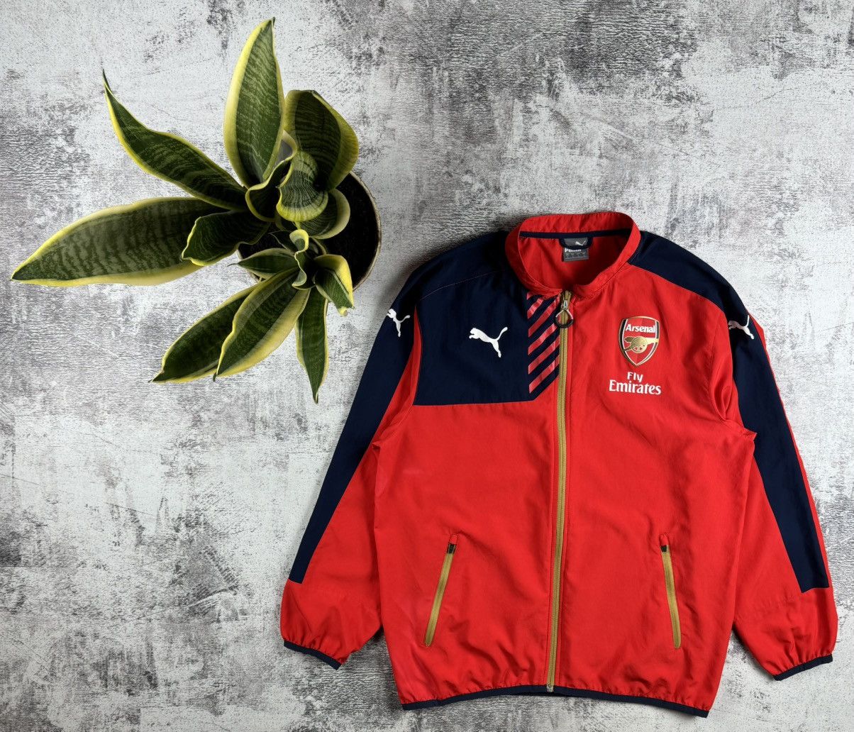 Puma Arsenal 2015/2016 Vintage Football Soccer Training Light Jacket Windbreaker Size US L / EU 52-54 / 3 - 1 Thumbnail