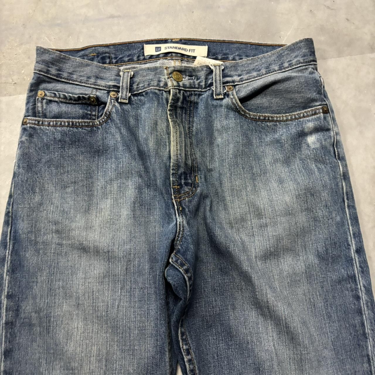 Gap × Vintage Crazy Vintage 90s Grunge Dark Wash Gap Bootcut Denim Jeans! Size US 32 / EU 48 - 5 Thumbnail
