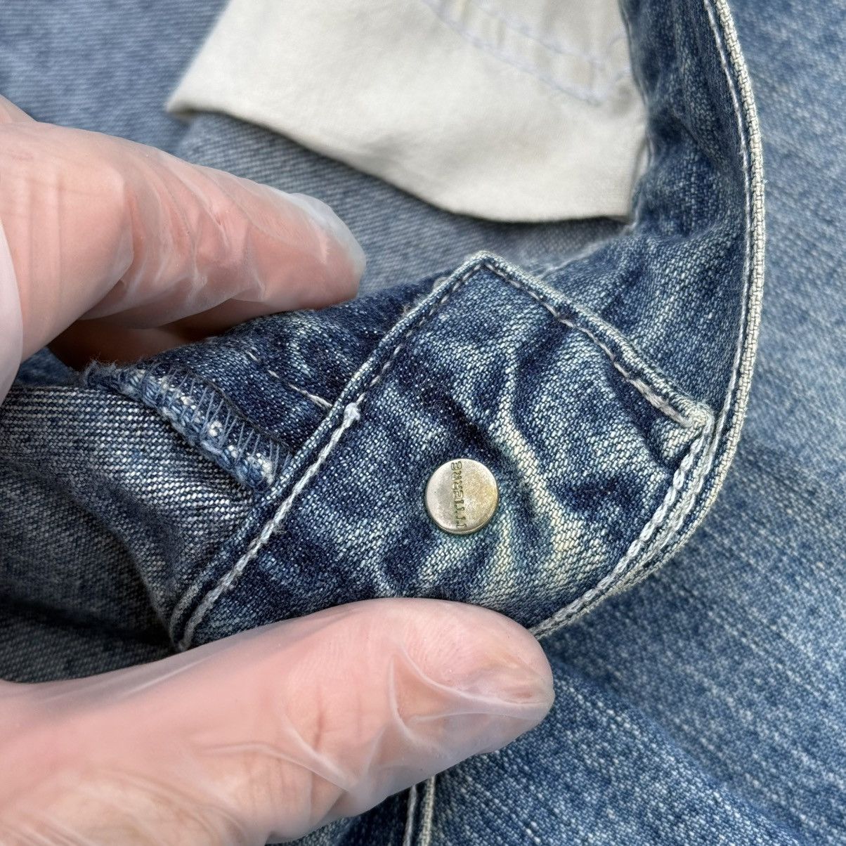 Trussardi Vintage 90’s Trussardi Distressed Faded Blue Baggy Jeans Size US 38 / EU 54 - 11 Thumbnail