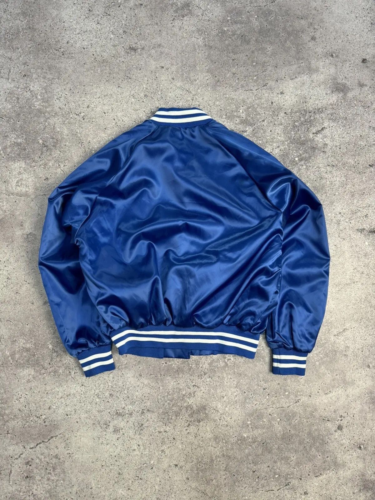 Chalk Line Vintage Chalk Line nylon bomber Y2K Blue Satin Bomber Jacket Size US M / EU 48-50 / 2 - 10 Thumbnail