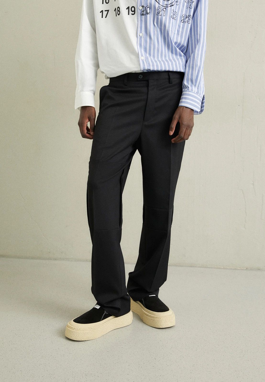 Maison Margiela !DS! SS23 Maison Margiela Reconstructed Black Casual Pants Size US 30 / EU 46 - 3 Thumbnail