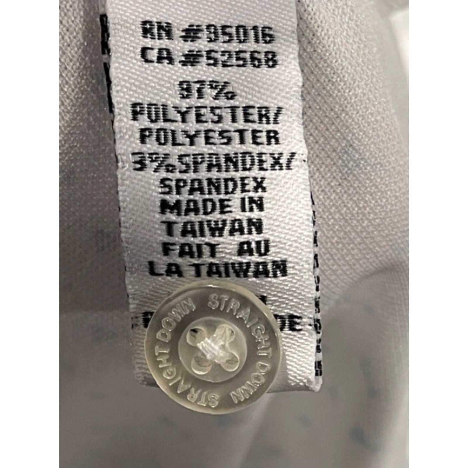 Vintage Straight Down Polo Shirt Mens Sz XL Pullover White Geometric Print Drink Glasses Embroidered Logo Size US XL / EU 56 / 4 - 6 Thumbnail