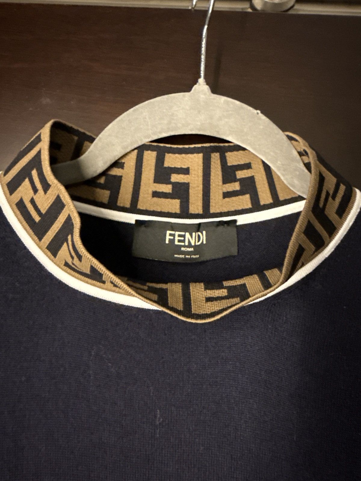Fendi FENDI Mockneck Sweater Size US S / EU 44-46 / 1 - 2 Thumbnail
