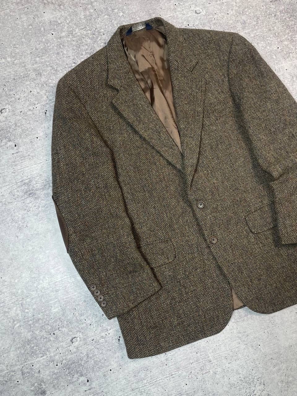 Harris Tweed Vintage Harris Tweed Lands End Blazer Wool Jacket Y2K Size 42R - 2 Thumbnail