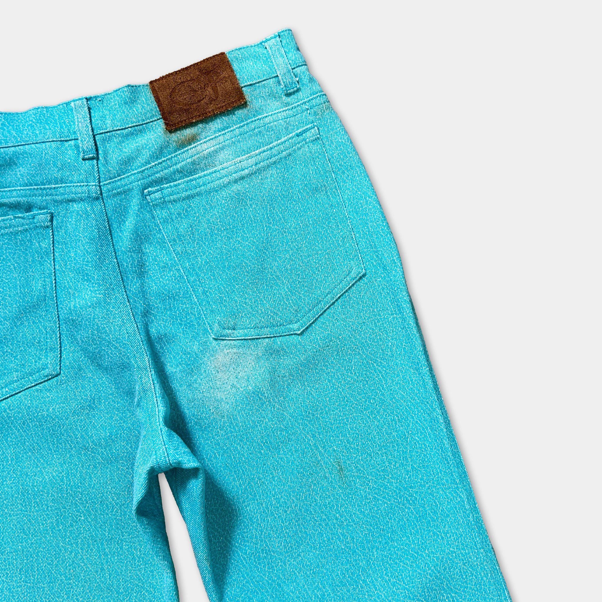 Roberto Cavalli Cavalli Glitter Teal Jeans Size 32" / US 10 / IT 46 - 6 Thumbnail