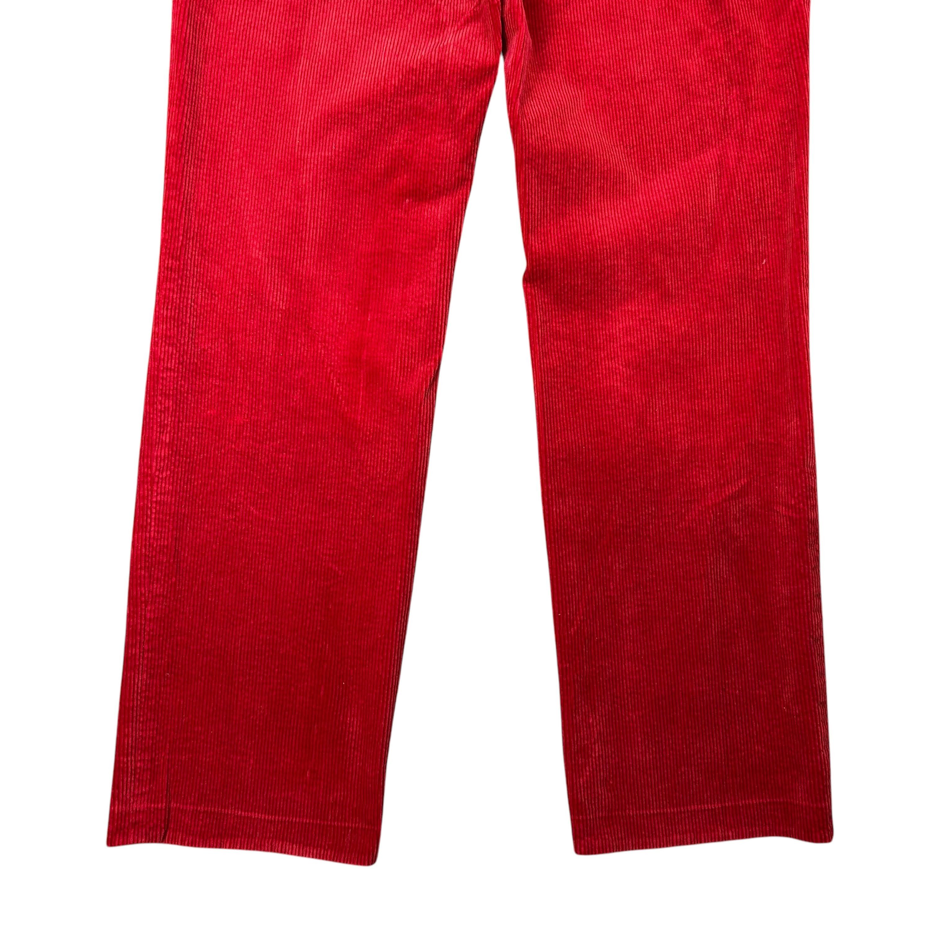 Polo Ralph Lauren Ralph Lauren Corduroy Regular Straight Red Pants W32L32 Cord Size US 32 / EU 48 - 6 Thumbnail
