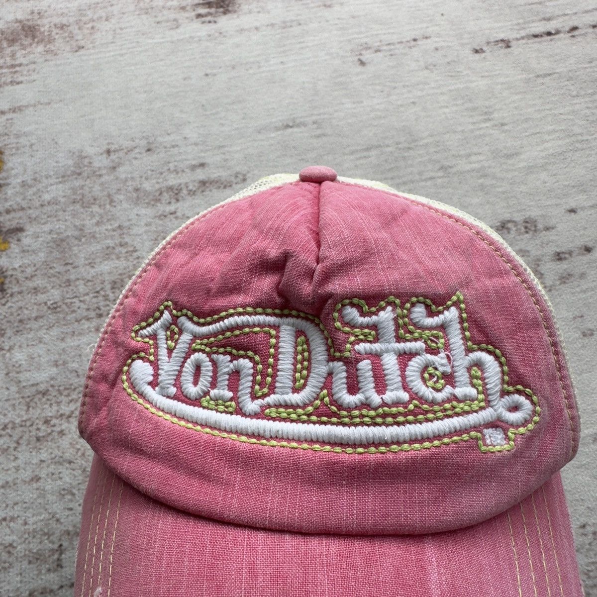 Von Dutch VON DUTCH DISTRESSED TRUCKER HAT VINTAGE Y2K Size ONE SIZE - 4 Thumbnail