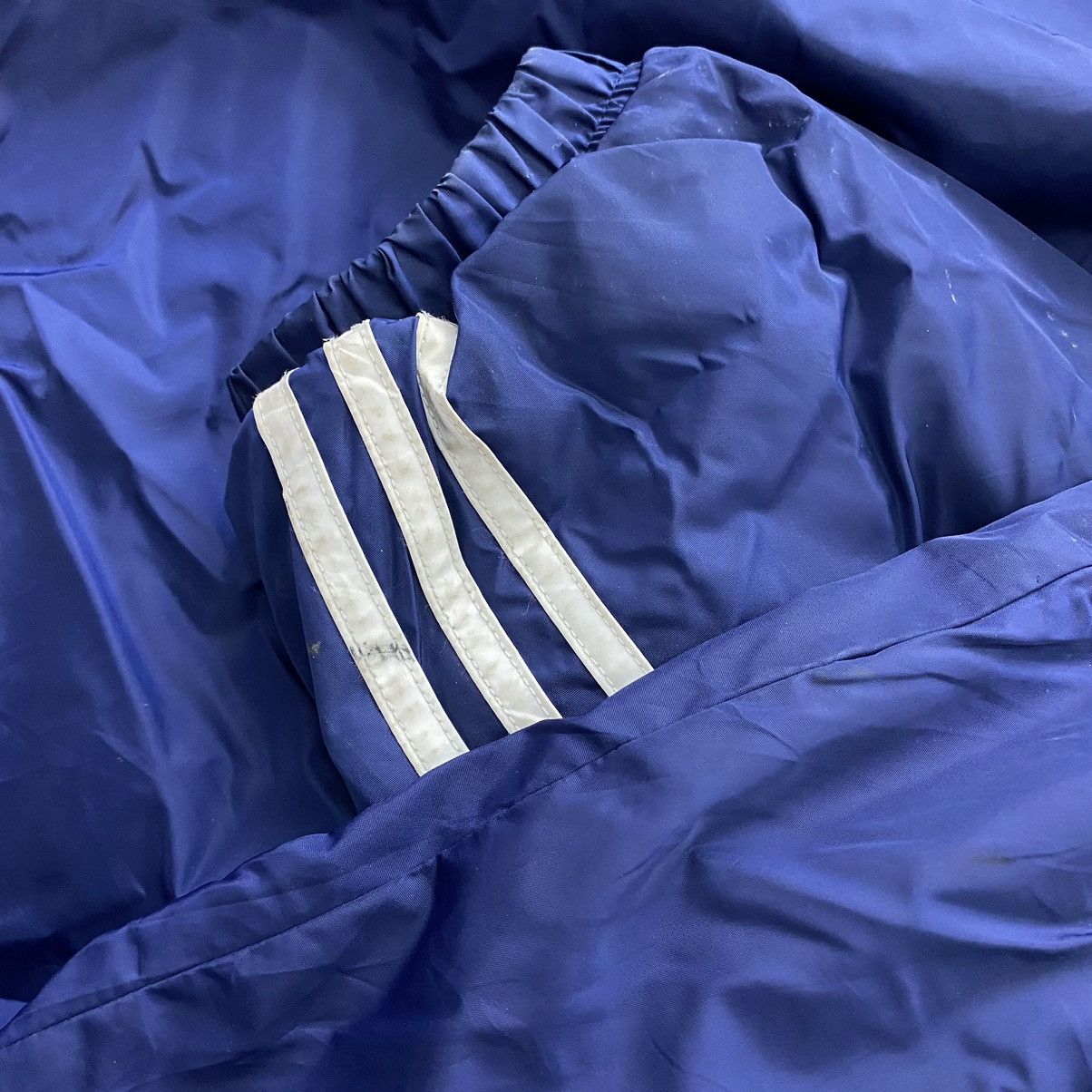 Adidas × Vintage Vintage ADIDAS EQUIPMENT 3 Stripes Side Tape Hooded Blue Size US XL / EU 56 / 4 - 9 Thumbnail