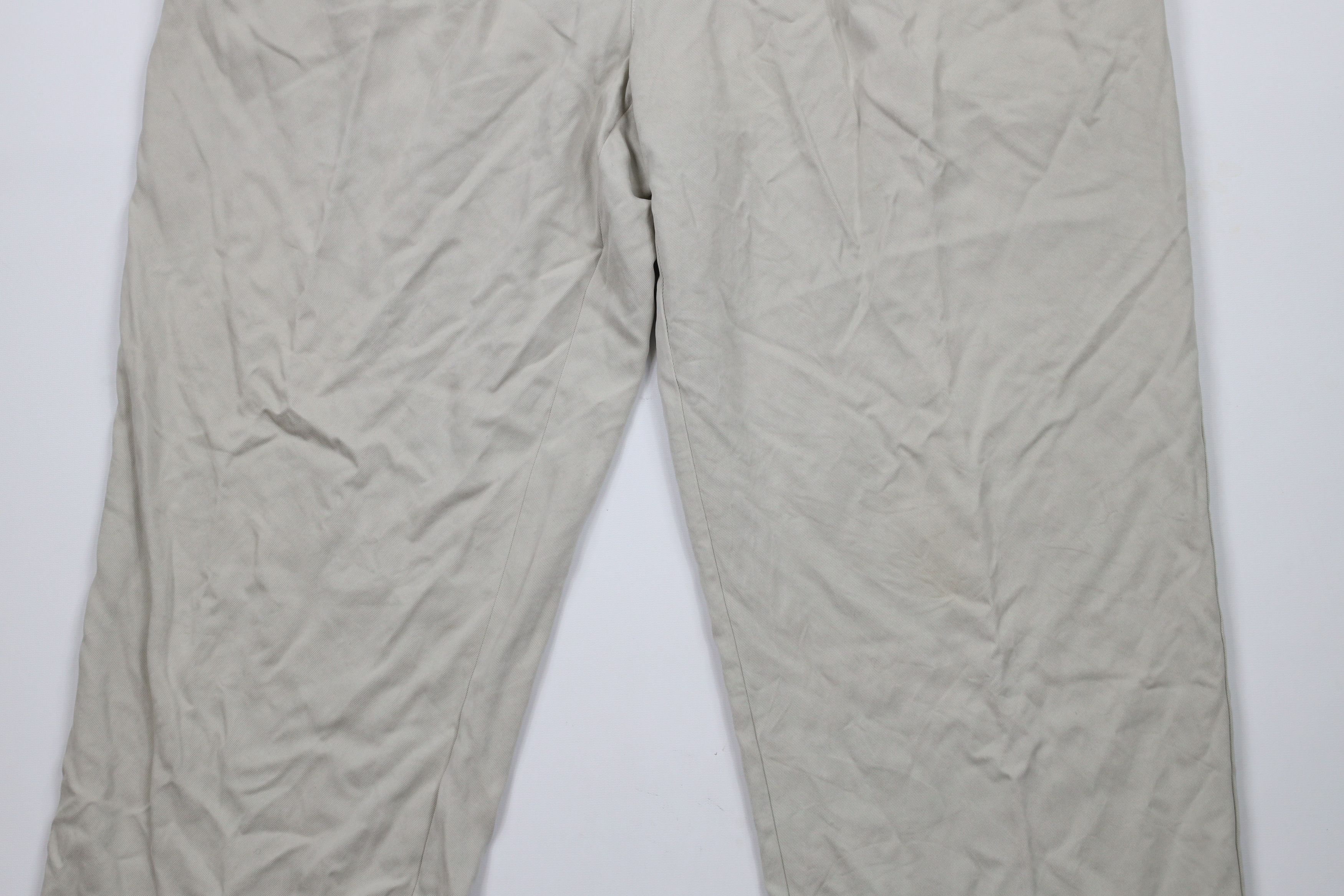 Tommy Bahama × Vintage Vintage 90s Tommy Bahama Silk Wide Leg Chino Pants Beige Size US 38 / EU 54 - 3 Thumbnail
