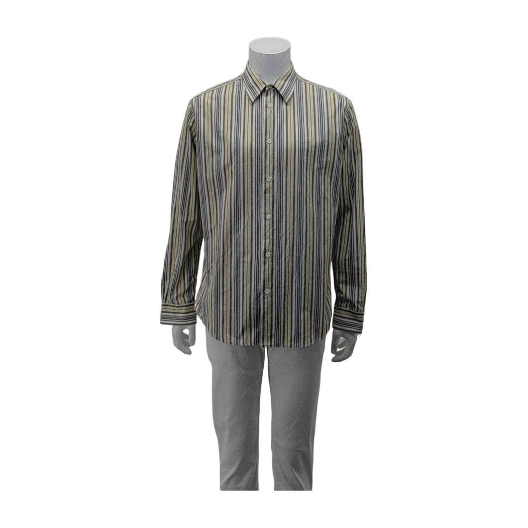 Hermes Hermès Multi Striped Long Sleeve Button Up Shirt XL Size US XL / EU 56 / 4 - 1 Thumbnail